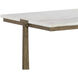 Cowell 64 X 20 inch White / Antique Brass Console Table